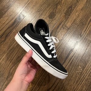 Vans Women Black Suede Old School Shoes